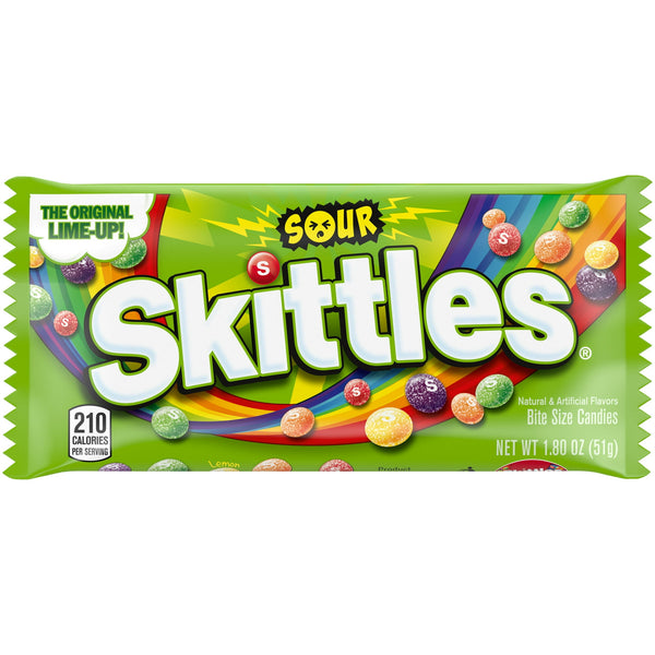 Skittles Sour Candy, (1.8oz)