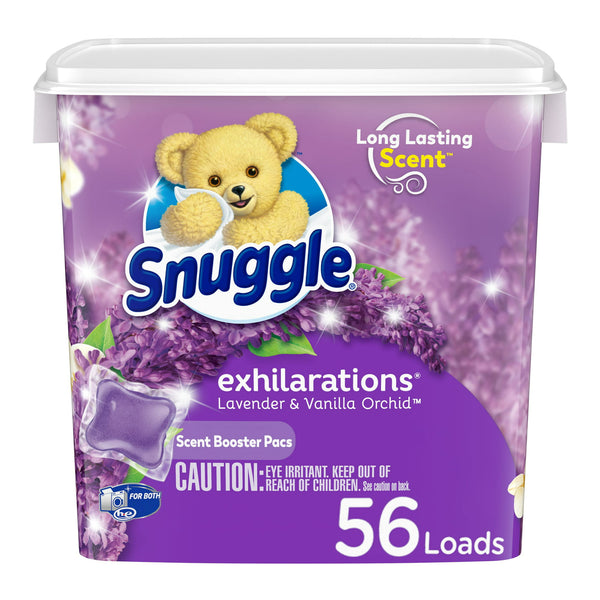 Snuggle Exhilarations Laundry Scent Booster Pacs, Lavender & Vanilla Orchid, (56ct.)