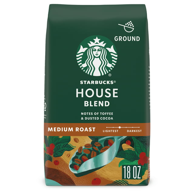 Starbucks Ground Medium Roast Coffee, House Blend (18oz.)