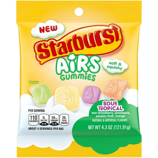 Starburst Airs Sour Chewy Gummies, (4.3oz.)