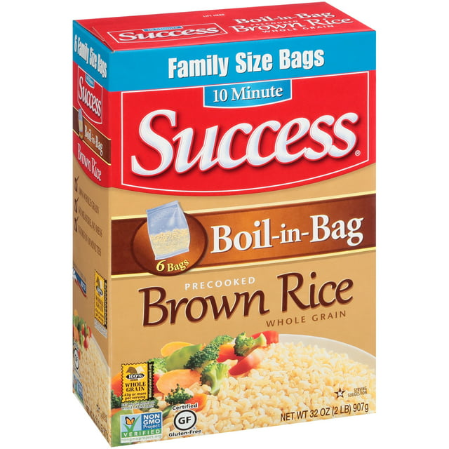 Success Rice Boil-in-Bag Whole Grain Brown Rice, (32oz.)