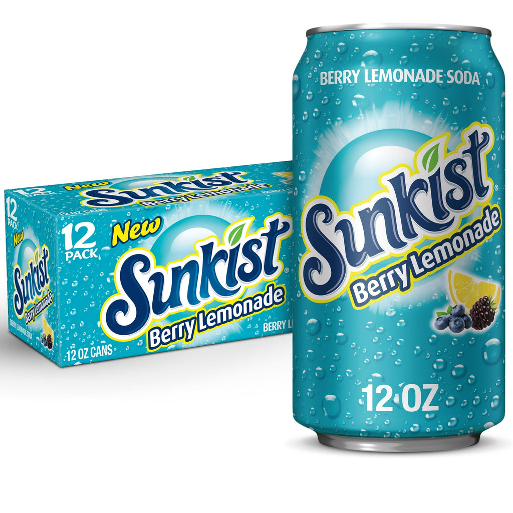 Sunkist Soda Pop, Berry Lemonade (12ct.)