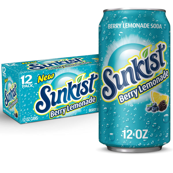 Sunkist Soda Pop, Berry Lemonade (12ct.)