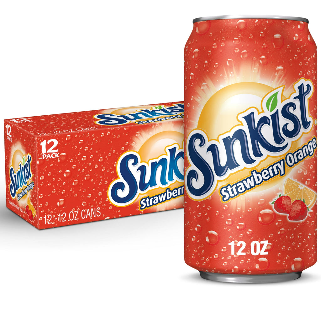 Sunkist Soda Pop, Strawberry Orange (12ct.)