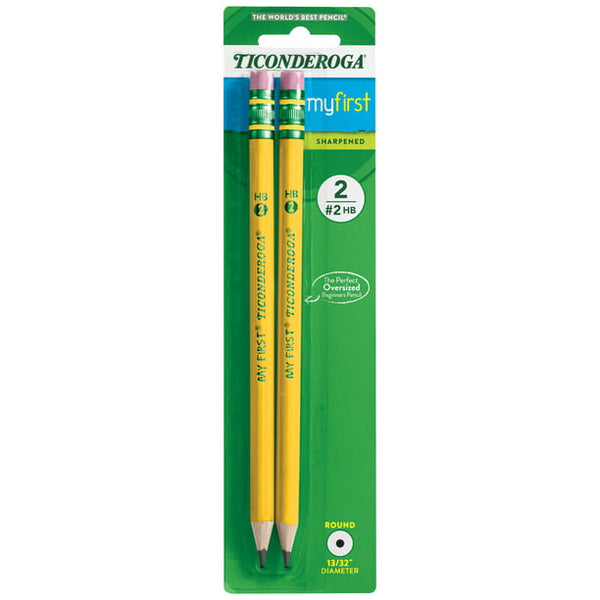 Ticonderoga My First Beginner Pencils, Sharpened #2 Lead, (2ct.)