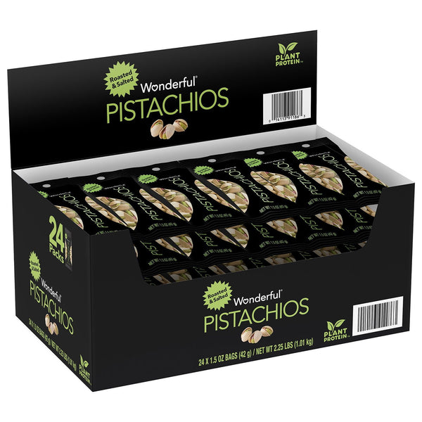 Wonderful Roasted and Salted Pistachios (1.5 oz., 24 pk.)