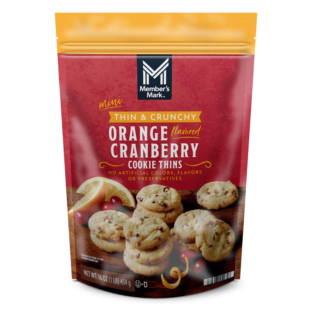 Member's Mark Orange Cranberry Cookie Thins, (16oz.)