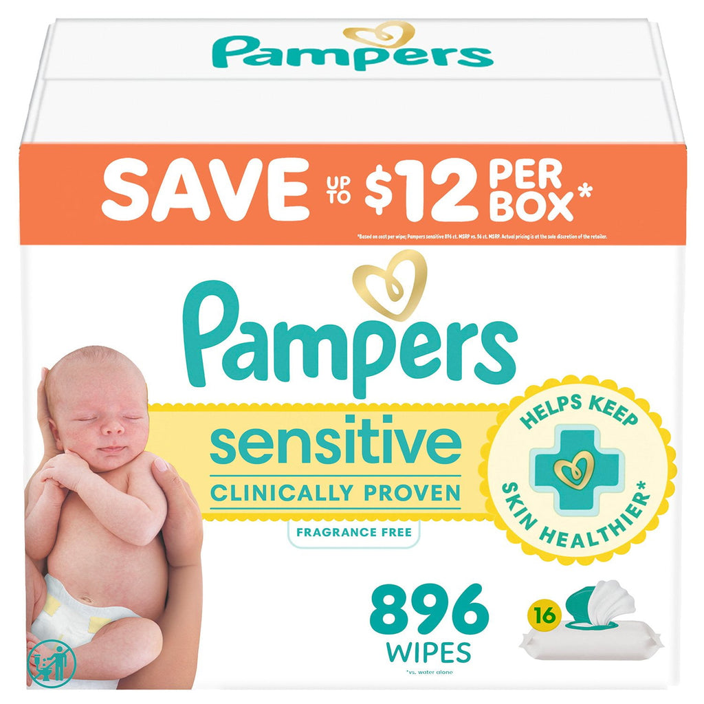 Pampers Sensitive Baby Wipes, (896 ct.)