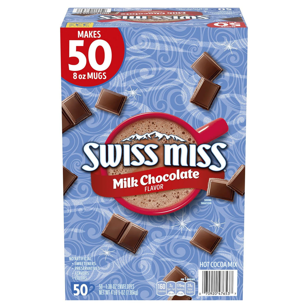 Swiss Miss Cocoa Milk Chocolate Packets, (50 ct.)