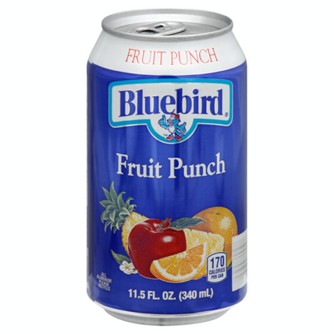 Bluebird Juice Fruit Punch, (24/11.5oz.)