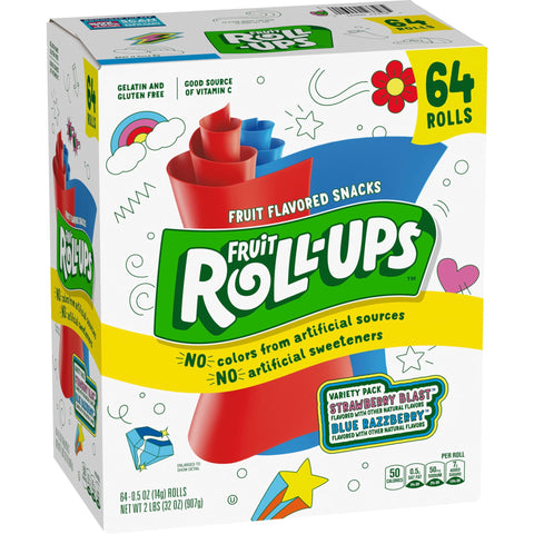 Fruit Roll-Ups Fruit Snacks Variety Pack (0.5 oz., 72 pk.)