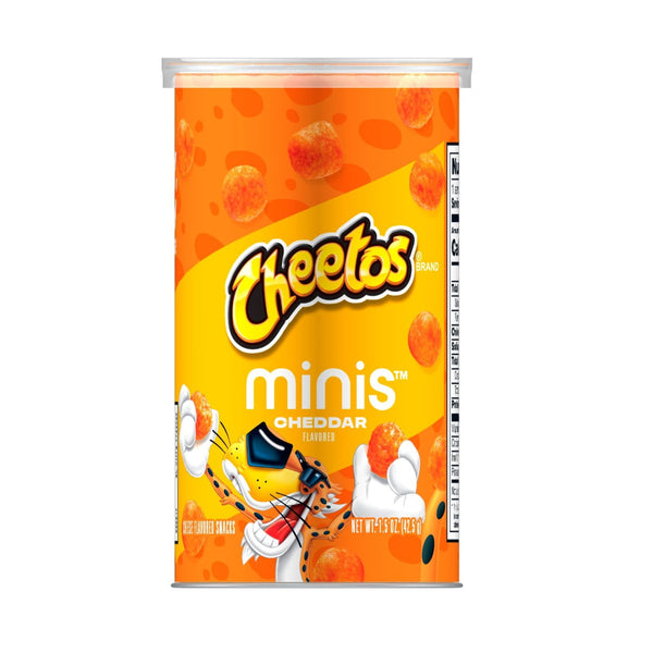Cheetos Mini Cheddar Flavored Snacks Canister, (1.5oz.)