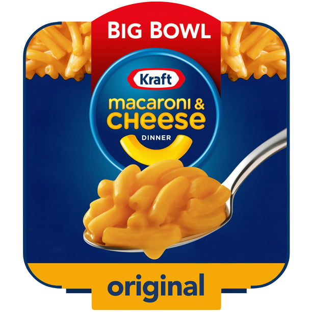 Kraft Macaroni & Cheese Microwavable Big Bowl Dinner, Original (3.5oz.)