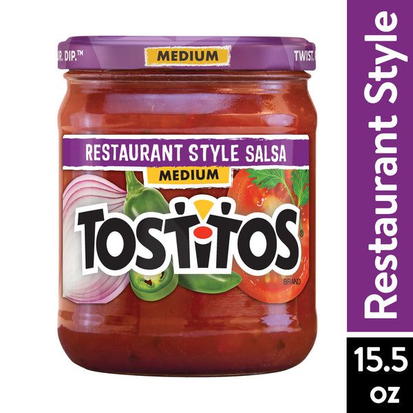 Tostitos Salsa, Medium Restaurant Style Salsa, (15.5 oz)