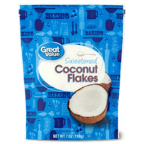 Great Value Sweetened Coconut Flakes, (7oz.)