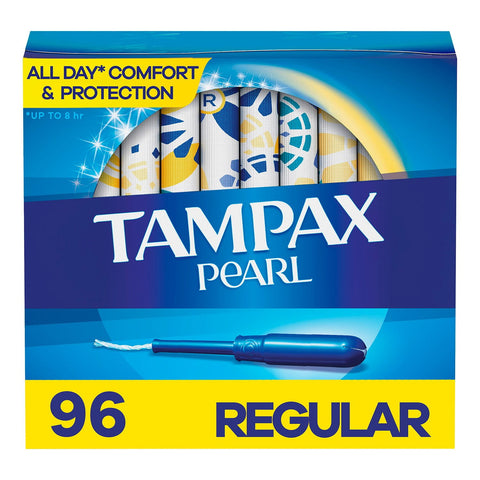 Tampax Pearl Unscented Tampons, Regular (96 ct.)