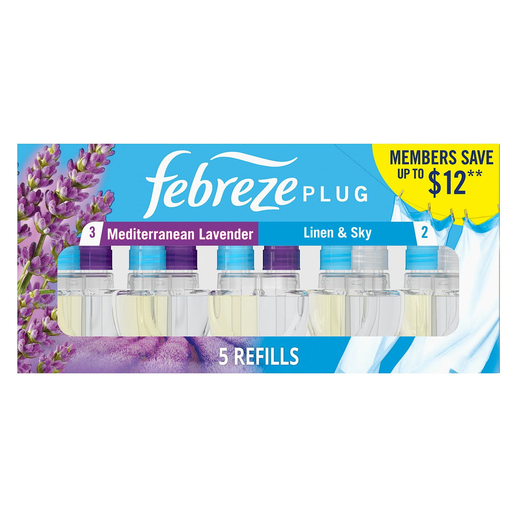 Febreze Plug In Air Freshener Scented Oil Refill, Variety (5ct.)