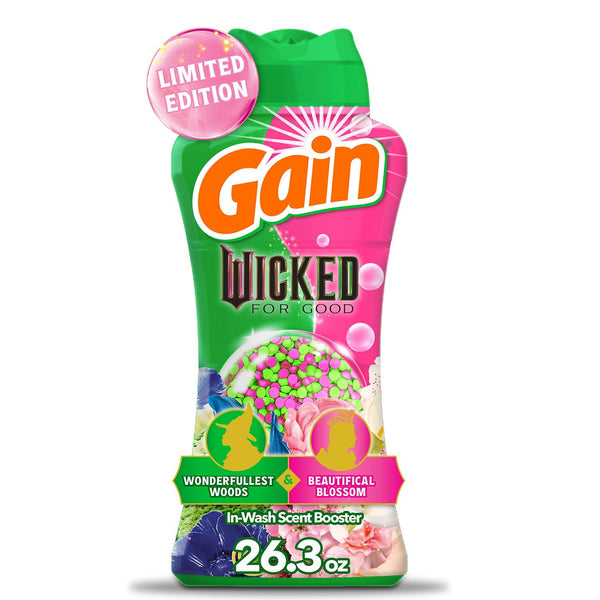 Gain 2-in-1 Dual Scent In-Wash Laundry Scent Booster Beads, Wonderfullest Woods & Beautifical Blossom, (26.3oz.)
