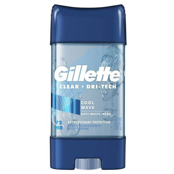 Gillette Cool Wave Clear Gel Men’s Antiperspirant and Deodorant, (3.8oz)