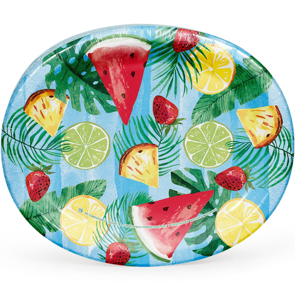 Member's Mark Summer Oval Paper Plates, (50ct.)