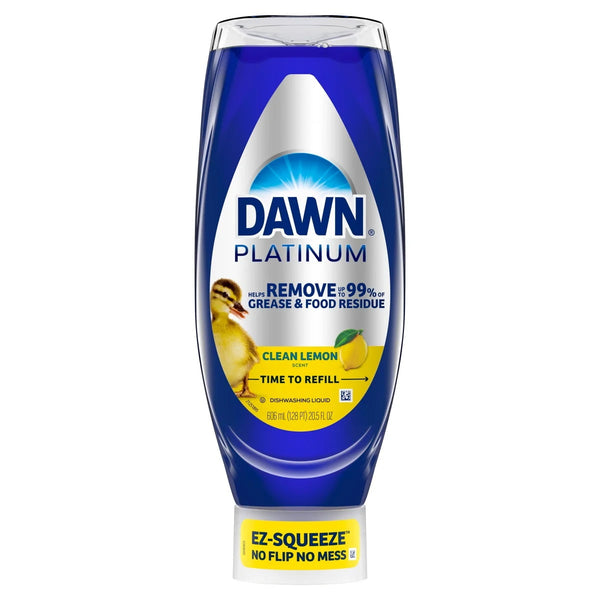 Dawn Platinum EZ- Squeeze Liquid Dish Soap, Clean Lemon (20.5oz.)