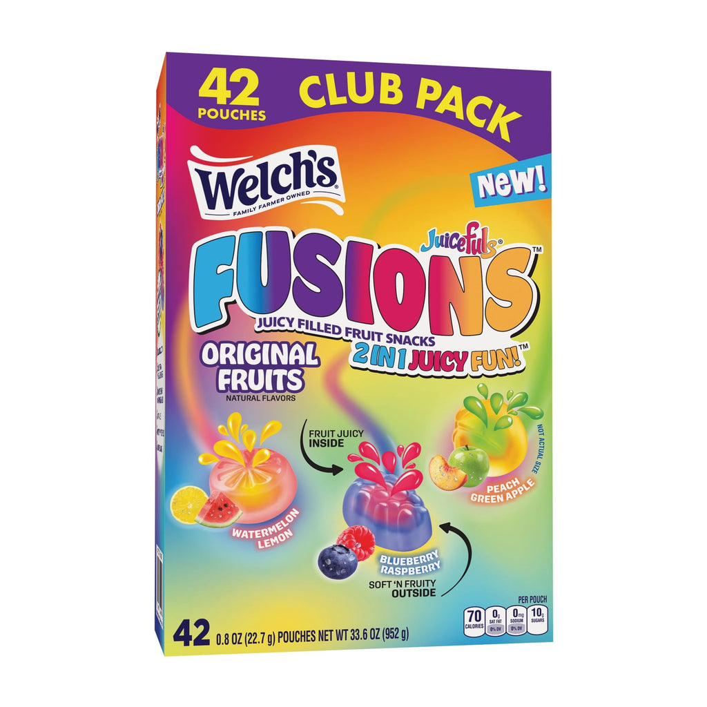 Welch's Juicefuls Fusions Fruit Snacks, (0.8oz., 42pk.)