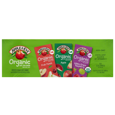 Apple & Eve Variety Organic Juice, (36/6.75oz.)