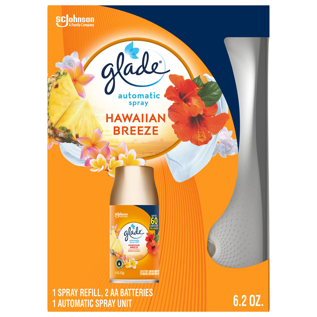 Glade Automatic Spray Starter Kit, Hawaiian Breeze (6.2oz.)