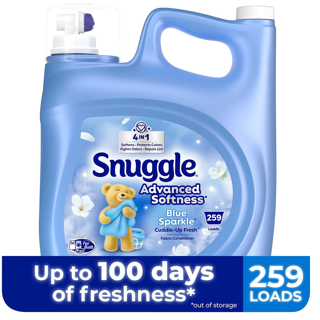 Snuggle Liquid Fabric Softener, Blue Sparkle, (259 loads, 176 fl. oz.)