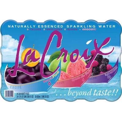 La Croix Black Razz Berry Sparkling Water Variety Pack (12oz., 24pk.)