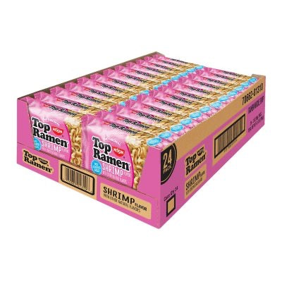 Nissin Top Ramen Shrimp Flavor Noodle Soup, (24ct. 3oz.)