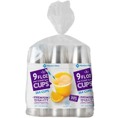 Member's Mark Clear Plastic Cups, (9oz./264ct.)