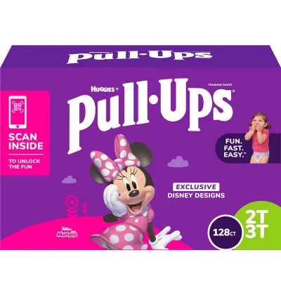 Huggies Pull-ups Girls Training Pants, 2t-3t, (128ct.)