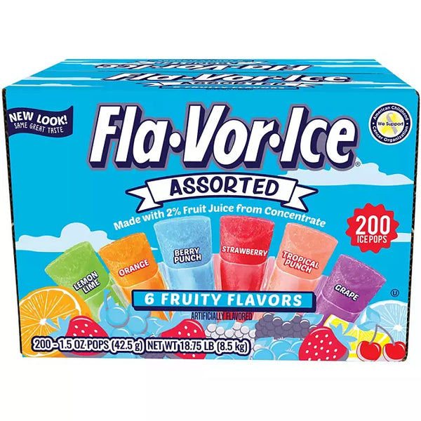 Fla-Vor-Ice Plus Giant Pops 1.5 oz. (200 ct.)
