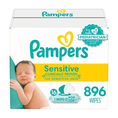 Pampers Sensitive Baby Wipes, (896 ct.)