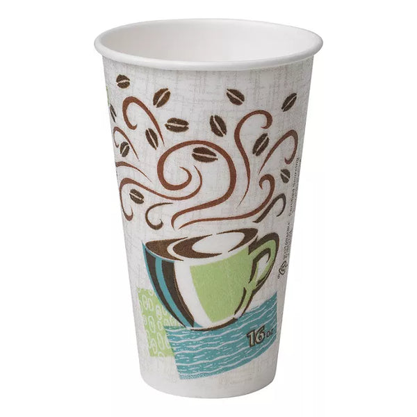 Dixie PerfecTouch Insulated Paper Cups, Coffee Haze (25ct./ 16oz.)