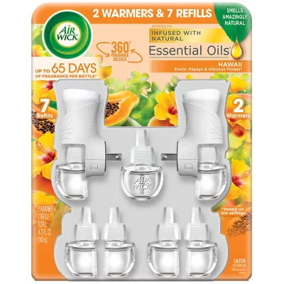 Air Wick Scented, Hawaii, (2Warmers, 7Refills)