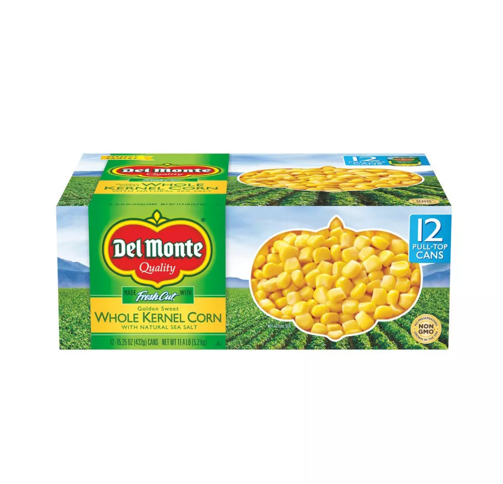 Del Monte Golden Sweet Whole Kernel Corn (12, 15.25 oz.)
