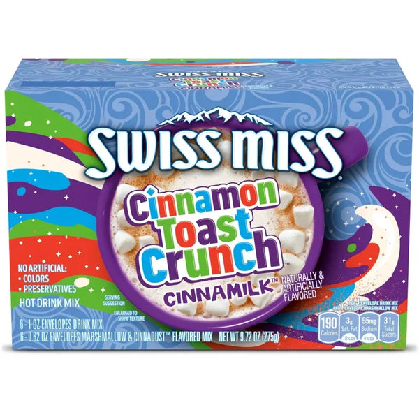 Swiss Miss Cinnamon Toast Crunch Chocolate Hot Cocoa Mix Packets, (8 ct.)