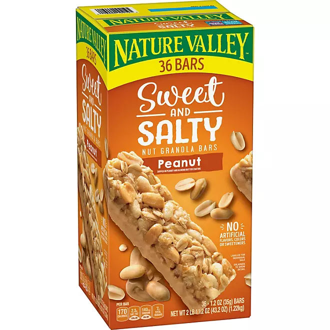 Nature Valley Sweet and Salty Peanut Bar (36ct., 1.2oz)