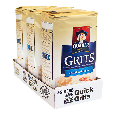 Quaker Quick 5-Minute Grits, (5lb., 3pk.)