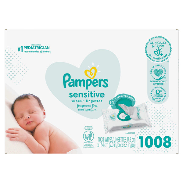 Pampers Sensitive Baby Wipes, (1,008 ct.)