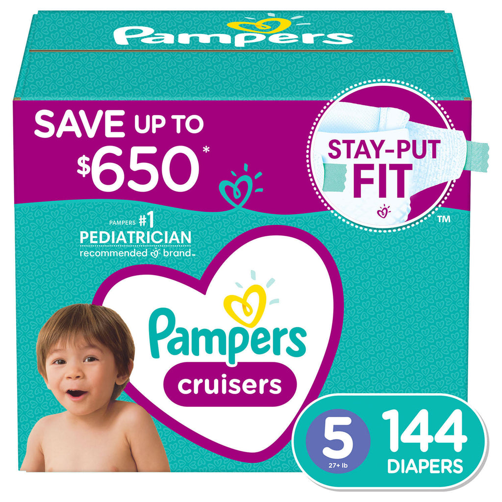Pampers Cruisers Diapers Size 5, (144ct.)