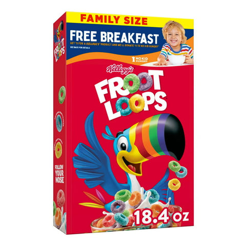 Kellogg's Froot Loops Cereal, (16.6oz)