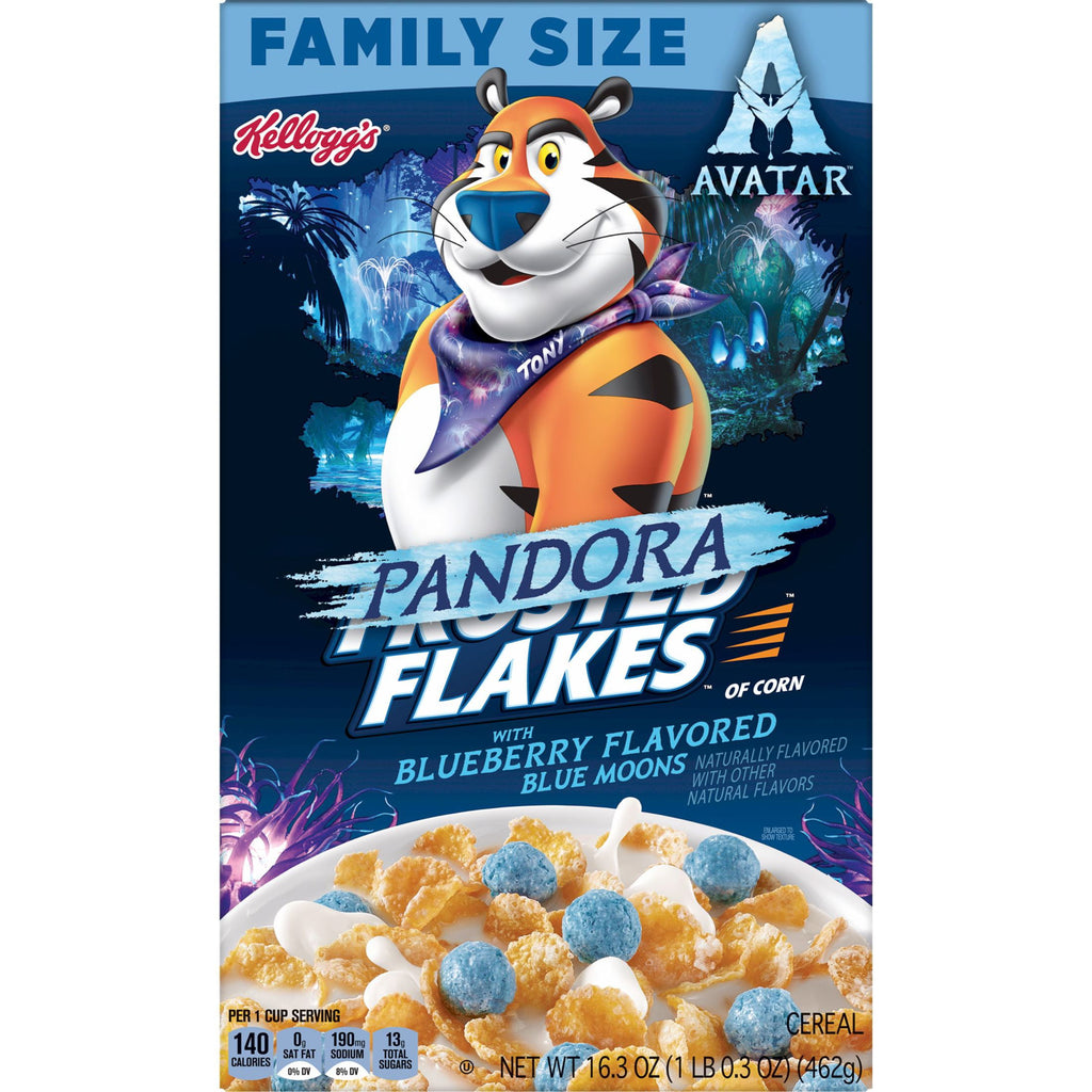 Kellogg's Frosted Flakes w/Blueberry Flavored Blue Moons Cereal, (16.3oz.)