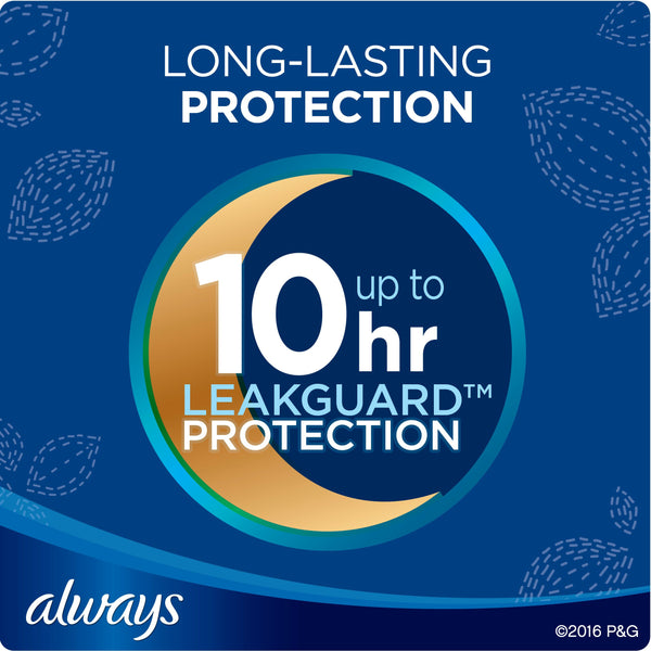 Always Maxi Overnight Pads w/Wings, Unscented, Size 4 (144ct.)