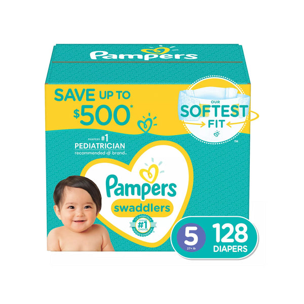 Pampers Swaddlers Diapers Size 5, (128ct.)