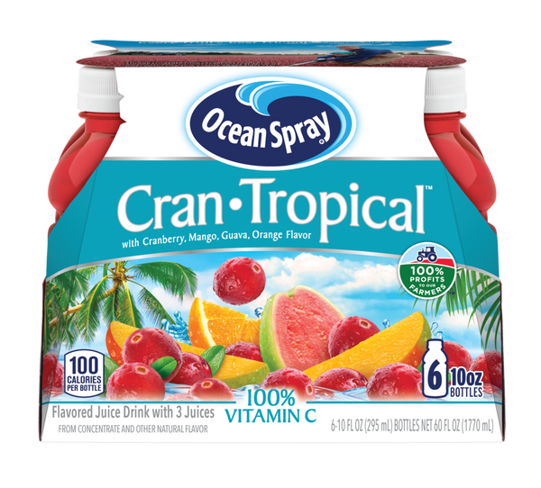 Ocean Spray Juice Cocktail, Cran-Tropical (6/10 oz.)