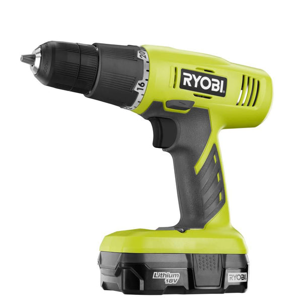 Ryobi 18 Volt ONE+ Lithium Ion Cordless Drill/Driver Kit