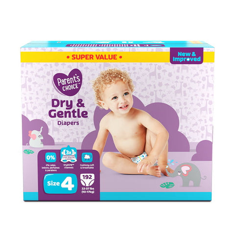 Parent's Choice Diapers, Stage 4, (192ct.)